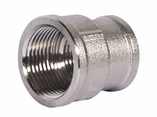 rs 1 1\4"*1", 80шт. (10шт\уп*8), муфта переходная вн. резьба латунь никелиров., lavita